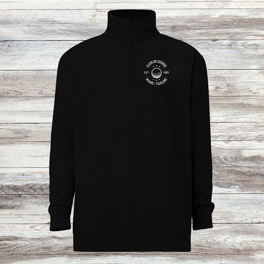 Personalized Fleece Golf Quarter-Zip, Pullover Sweater, Custom Golf Gift, Gift for Husband, Club Logo, Golf Gift for Men, Golf Tournament