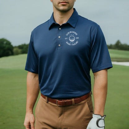 Custom Monogrammed Golf Polo, Personalized Golf Polo, Custom Polo for Golfer, Gift for Dad, Father, Golf Gift for Men, Golf Club Tournament