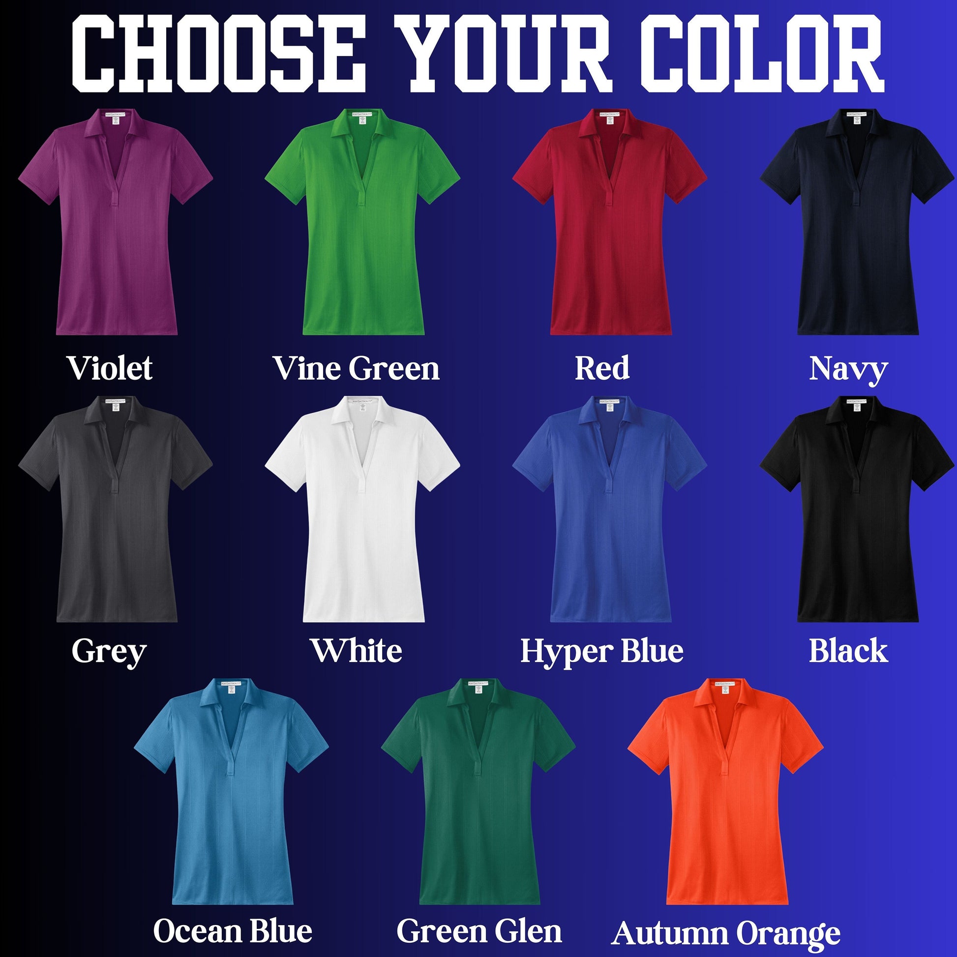 Women's Custom Pickleball Polo, Custom Polo Shirt, Dry Fit, Moisture Wicking, Jacquard Style Polo, Gift for Wife, Pickleball Club, Team Polo