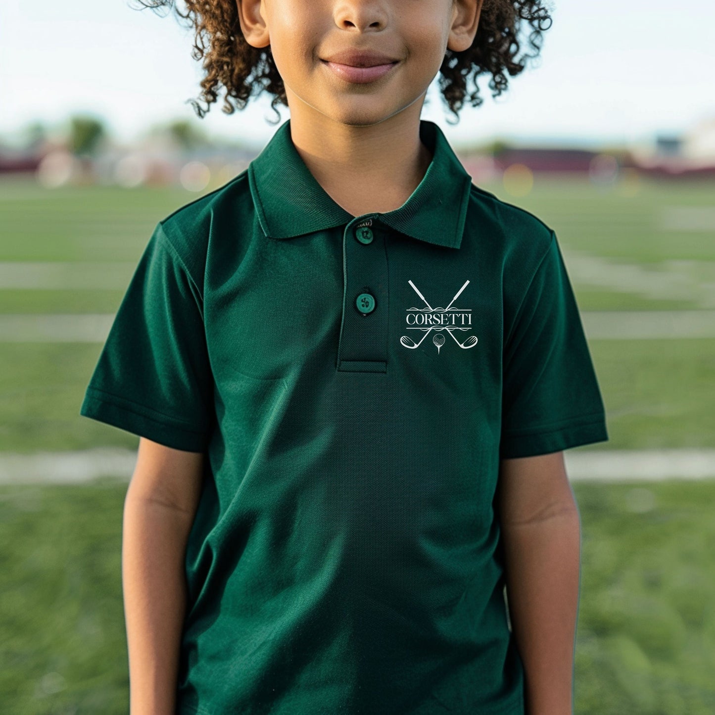 Personalized Youth Golf Polo, Kids Custom Golf Polo, Monogram Sport Polo, Boys Golf Gift, Golf Shirt, Moisture Wicking, Gift for Son, Child