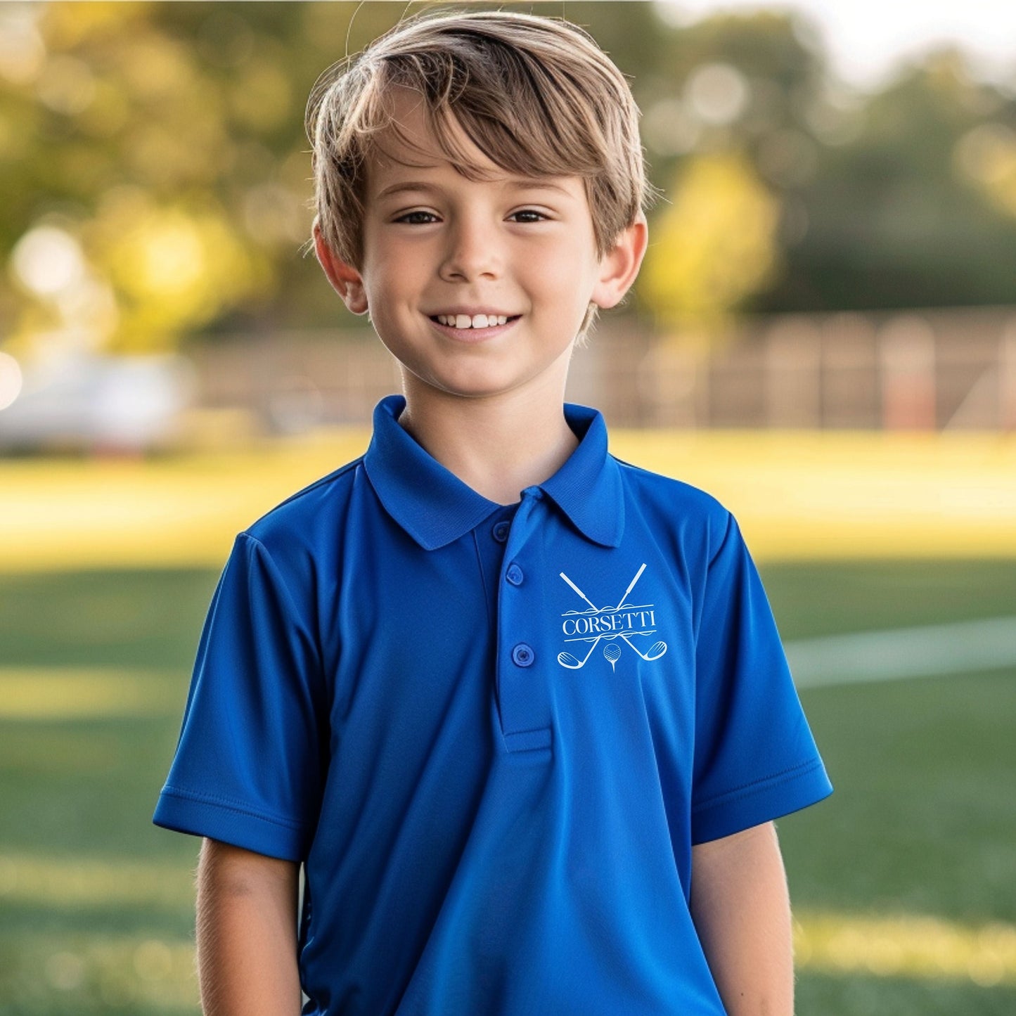 Personalized Youth Golf Polo, Kids Custom Golf Polo, Monogram Sport Polo, Boys Golf Gift, Golf Shirt, Moisture Wicking, Gift for Son, Child