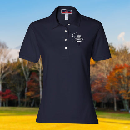 Women's Personalized Disc Golf Polo, Custom Polo Shirt, Women's Disc Golf Gift, Ladies Sport Polo, Disc Golf Club, Custom Logo, Girls Polo