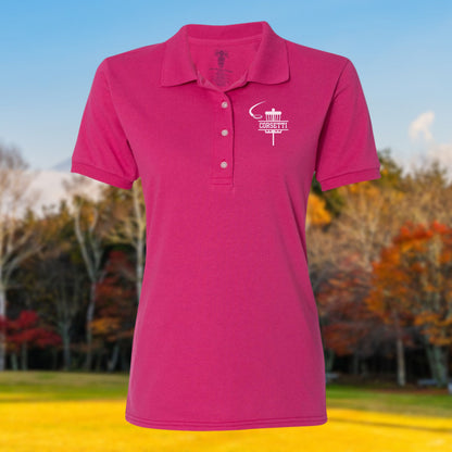 Women's Personalized Disc Golf Polo, Custom Polo Shirt, Women's Disc Golf Gift, Ladies Sport Polo, Disc Golf Club, Custom Logo, Girls Polo