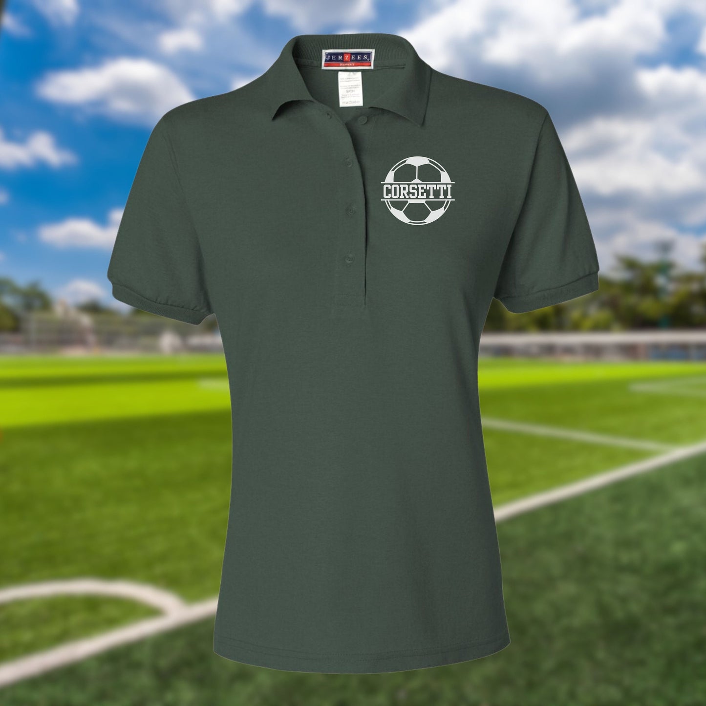Women's Personalized Soccer Polo, Custom Polo Shirt, Soccer Team Polo, Soccer Coach, Girls Soccer Polo, Soccer Team Gift, Soccer Coach Gift