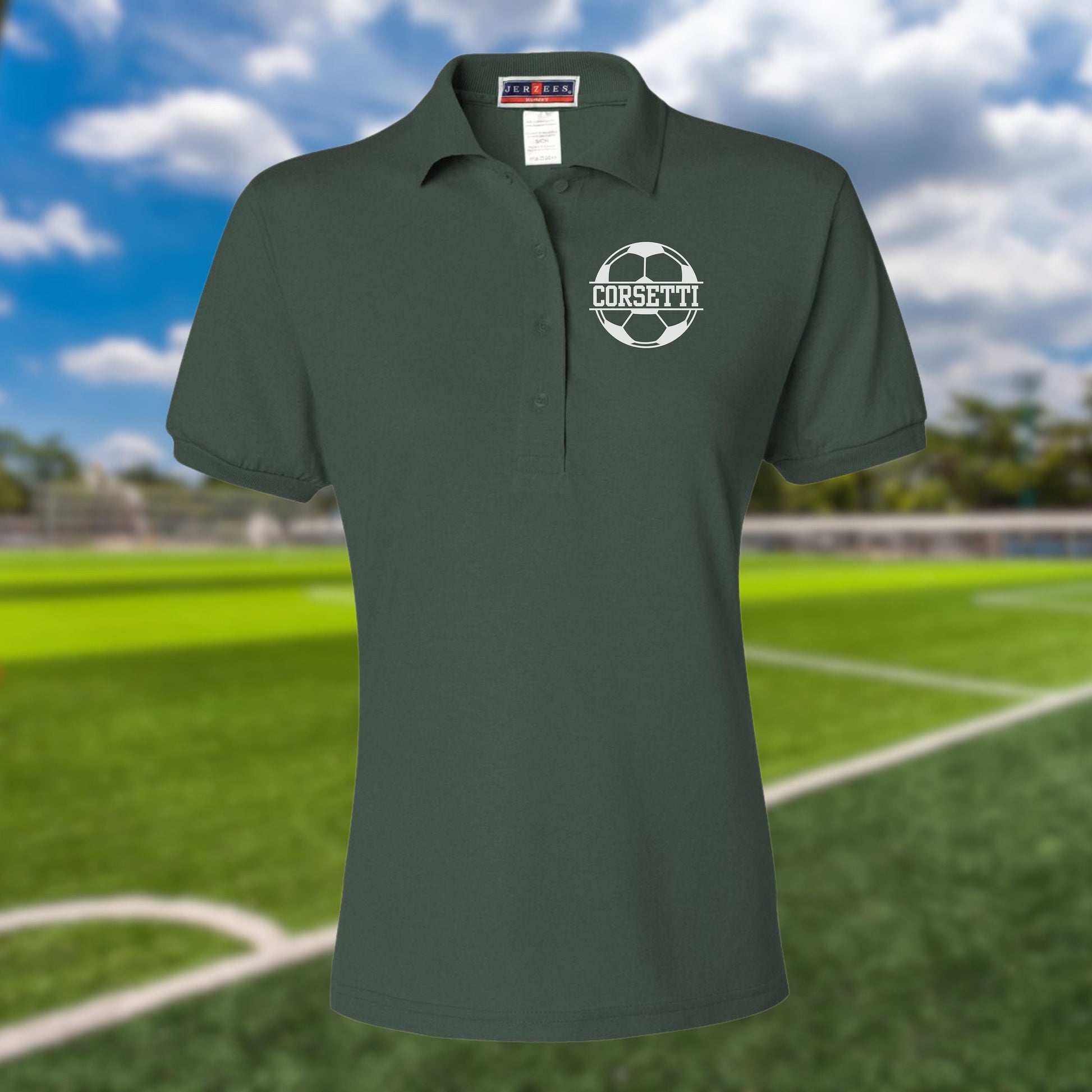 Women's Personalized Soccer Polo, Custom Polo Shirt, Soccer Team Polo, Soccer Coach, Girls Soccer Polo, Soccer Team Gift, Soccer Coach Gift
