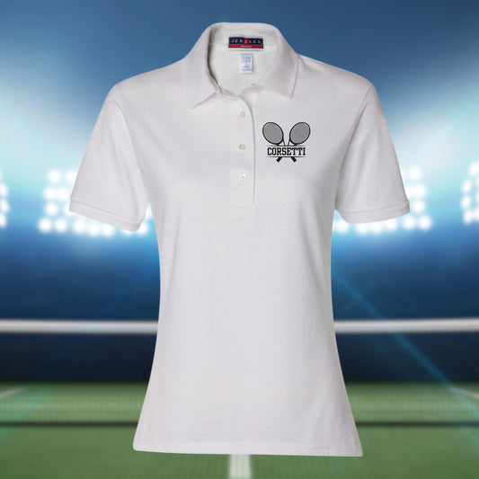 Womens Personalized Tennis Polo, Custom Polo Shirt, Tennis Team Polo, Tennis Coach Gift, Girls Tennis Polo, Tennis Team Gift, Ladies Tennis