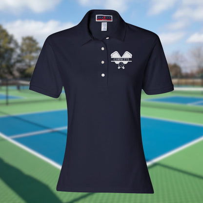 Womens Personalized Pickleball Polo, Custom Polo Shirt, Pickleball Team Polo, Tennis Coach Gift, Girls Pickleball Polo, Pickleball Club Gift