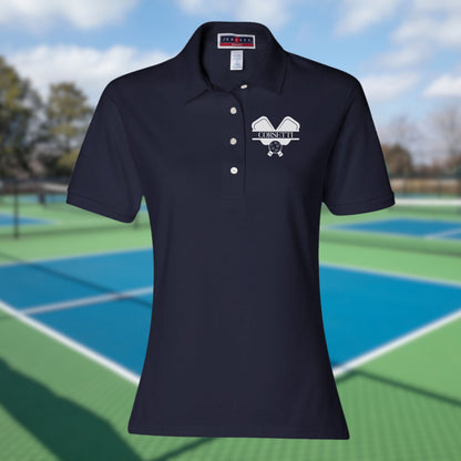 Womens Personalized Pickleball Polo, Custom Polo Shirt, Pickleball Team Polo, Tennis Coach Gift, Girls Pickleball Polo, Pickleball Club Gift
