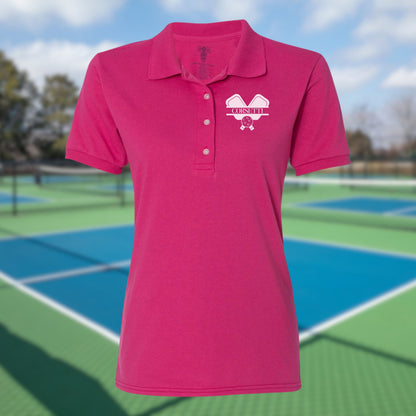 Womens Personalized Pickleball Polo, Custom Polo Shirt, Pickleball Team Polo, Tennis Coach Gift, Girls Pickleball Polo, Pickleball Club Gift
