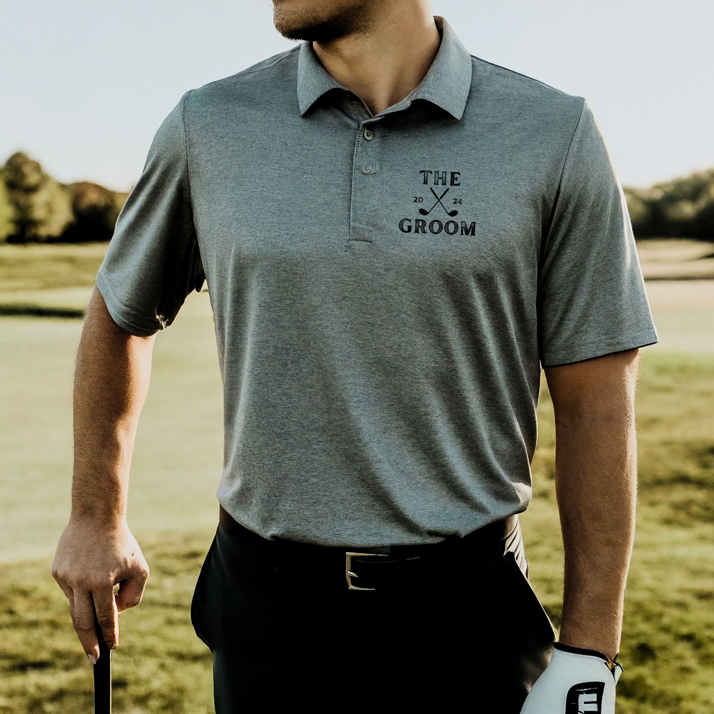 Custom Monogrammed Golf Polo, Personalized Golf Polo, Customized Polo for Golfer, Bachelor Party Polo, Golf Gift for Men, Wedding Golf Shirt