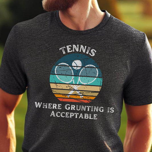 Men's Funny Tennis Shirt, Retro Tennis Tshirt, Vintage T-Shirt, Gift for Dad, Gift for Husband, Tennis Gift for Men, Tennis Lover GIft