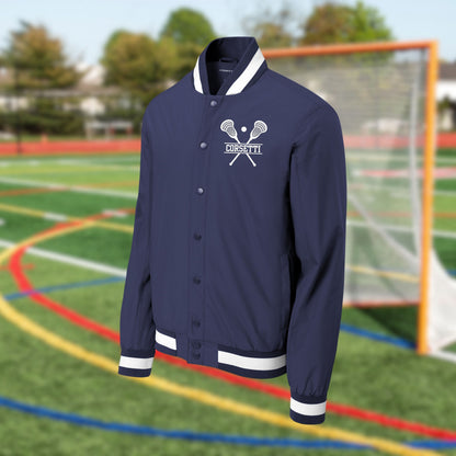 Personalized Varsity Jacket, Custom Sport Sweatshirt, Monogram Logo, Lacrosse Coach Gift, College Team Gift, Lax Lover Gift, Gift for Son