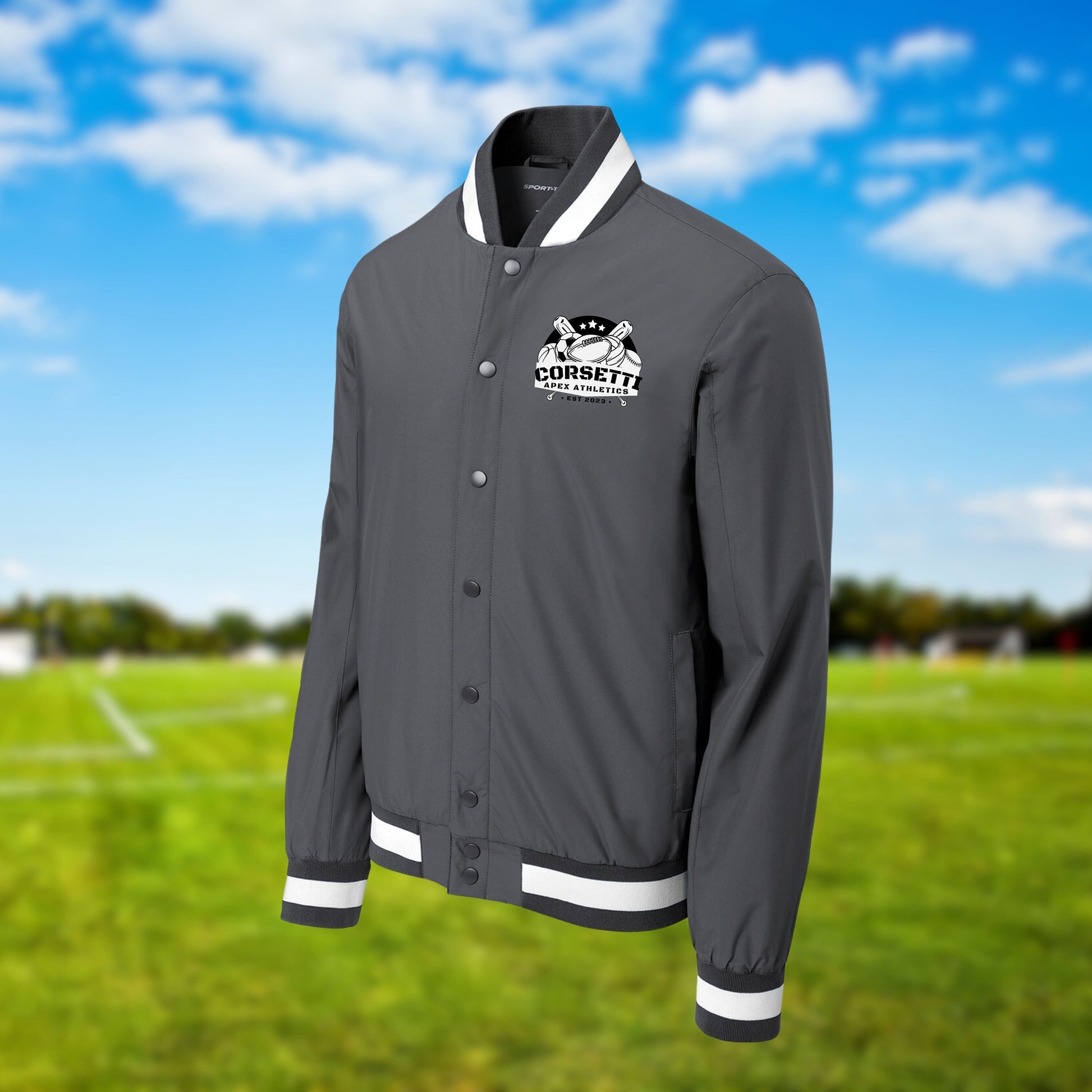 Personalized Varsity Jacket, Custom Sport Sweatshirt, Monogram Logo, Business Logo, College Logo Gift, School Logo Jacket, Custom Logo Coat