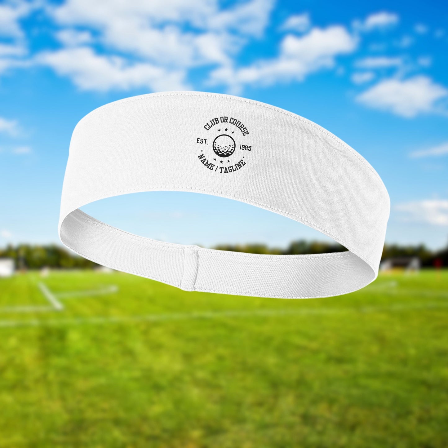Custom Logo Headband, Personalized Headband, Custom Image, Golf Club Gift, Golf Tournament Gift, Golf Gifts for Men, Women, Sport Headband