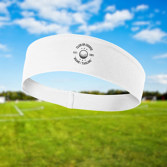Custom Logo Headband, Personalized Headband, Custom Image, Golf Club Gift, Golf Tournament Gift, Golf Gifts for Men, Women, Sport Headband