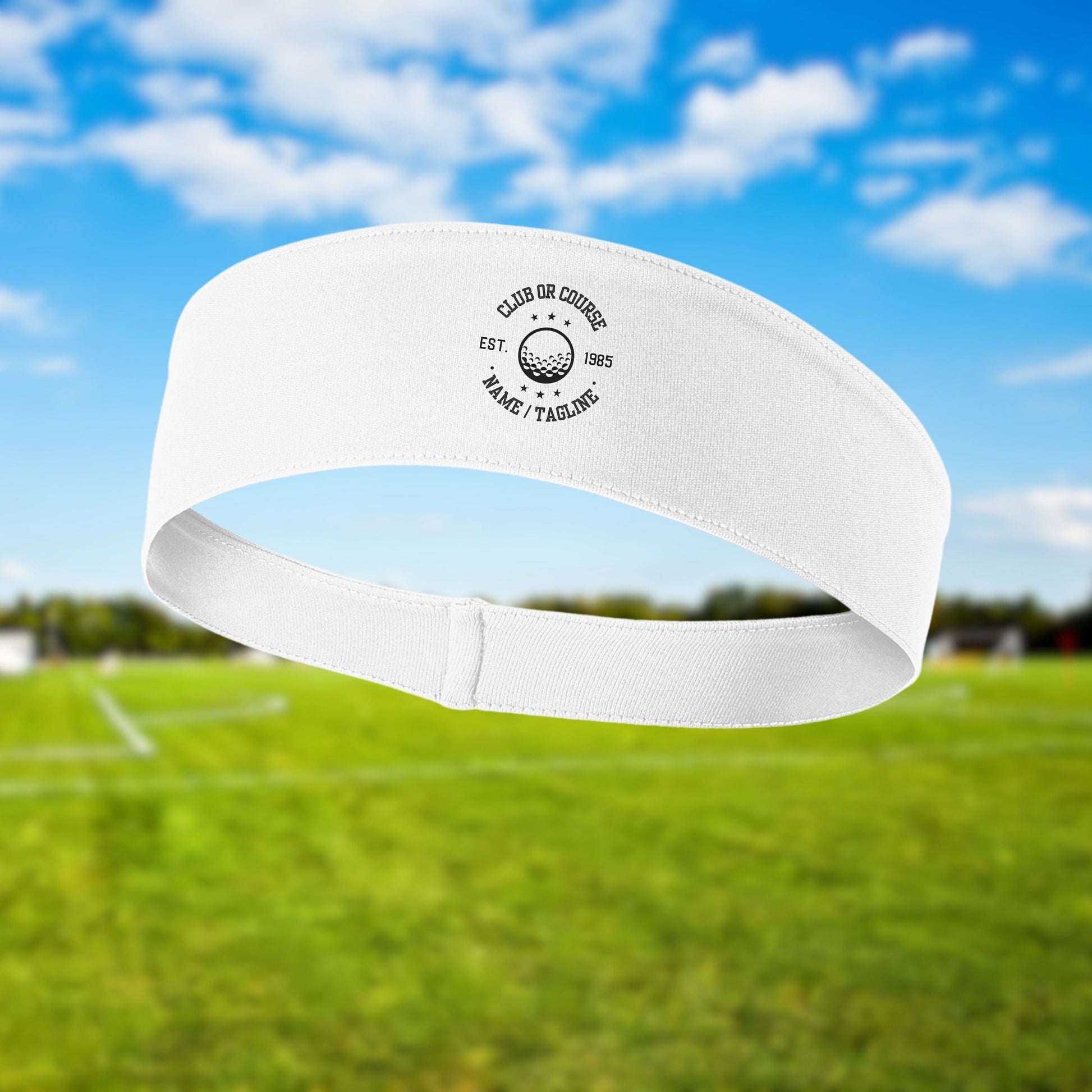 Custom Logo Headband, Personalized Headband, Custom Image, Golf Club Gift, Golf Tournament Gift, Golf Gifts for Men, Women, Sport Headband