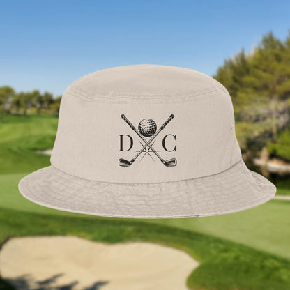 Personalized Golf Bucket Hat, Custom Bucket Hat, Golf Gift, Custom Logo Hat, Golf Club Gift, Golf Team Gift. Golf Gifts for Men, Fathers Day