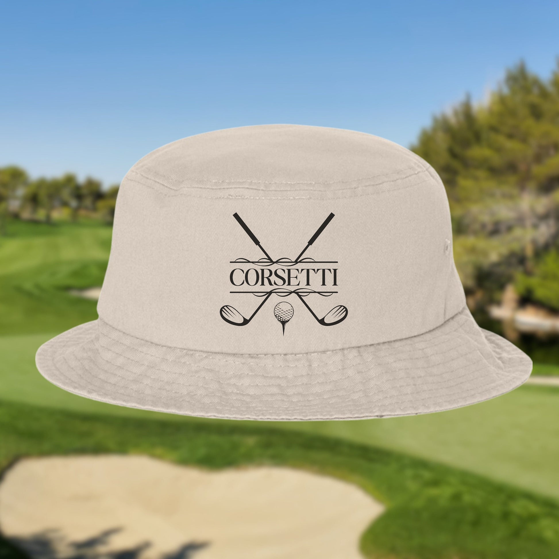 Personalized Golf Bucket Hat, Custom Bucket Hat, Golf Gift, Custom Logo Hat, Golf Club Gift, Golf Team Gift. Golf Gifts for Men, Fathers Day