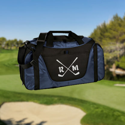 Personalized Golf Duffel Bag, Custom Sport Duffle Bag, Monogram Travel Bag, Athletic Shoulder Bag, Golf Gifts for Men, Father's Day Gifts