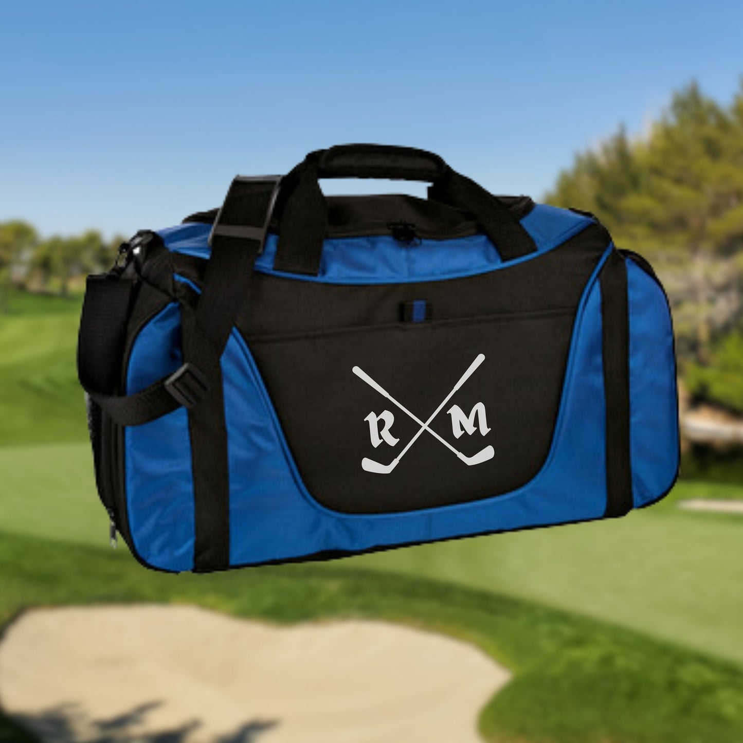 Personalized Golf Duffel Bag, Custom Sport Duffle Bag, Monogram Travel Bag, Athletic Shoulder Bag, Golf Gifts for Men, Father's Day Gifts