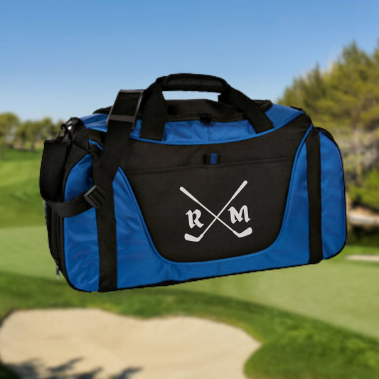Personalized Golf Duffel Bag, Custom Sport Duffle Bag, Monogram Travel Bag, Athletic Shoulder Bag, Golf Gifts for Men, Father's Day Gifts