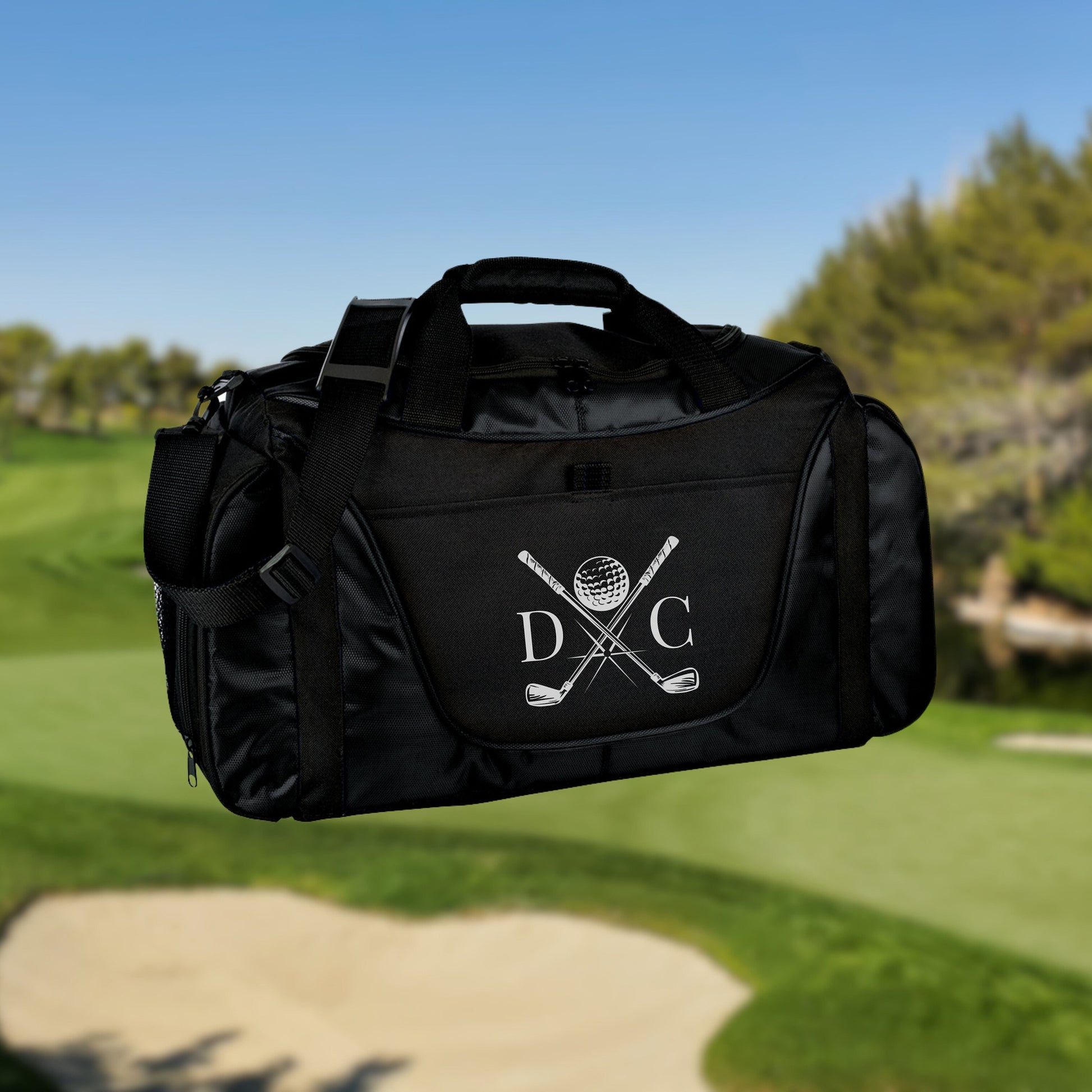 Personalized Golf Duffel Bag, Custom Sport Duffle Bag, Monogram Travel Bag, Athletic Shoulder Bag, Golf Gifts for Men, Father's Day Gifts