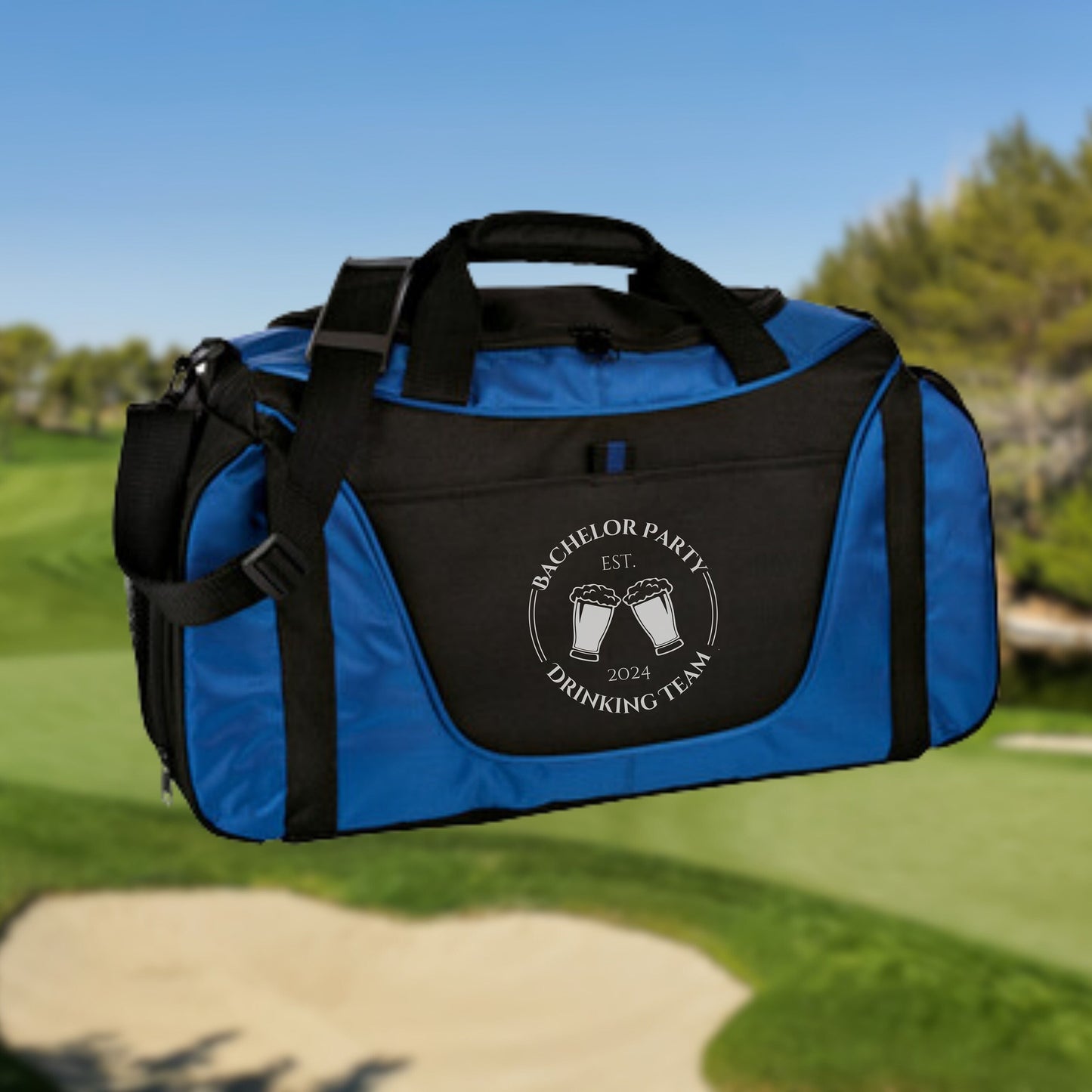 Personalized Groomsman Duffel Bag, Custom Sport Duffle Bag, Monogram Travel Bag, Athletic Shoulder Bag, Bachelor Party Gift, Proposal Gift