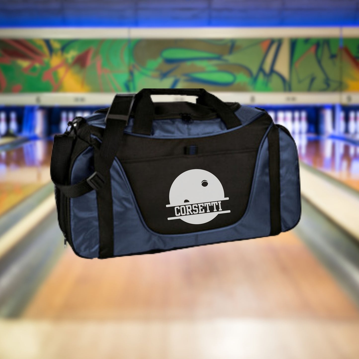 Personalized Bowling Duffel Bag, Custom Sport Bag, Monogram Travel Bag, Athletic Shoulder Bag, Bowling Coach Gift, Bowling Player Bag