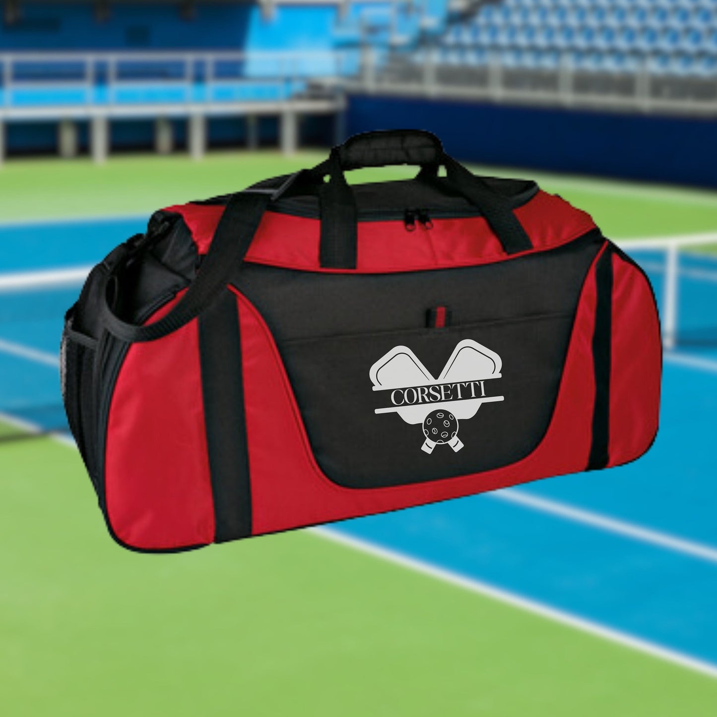 Personalized Pickleball Duffel Bag, Custom Sport Bag, Monogram Travel Bag, Athletic Shoulder Bag, Pickleball Player Bag, Team Club Bag