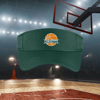 Custom Basketball Visor, Personalized Visor for Coach, Basketball Coach Gift, Team Gift, Custom Logo Visor, Monogram Visor, Gift for Coach