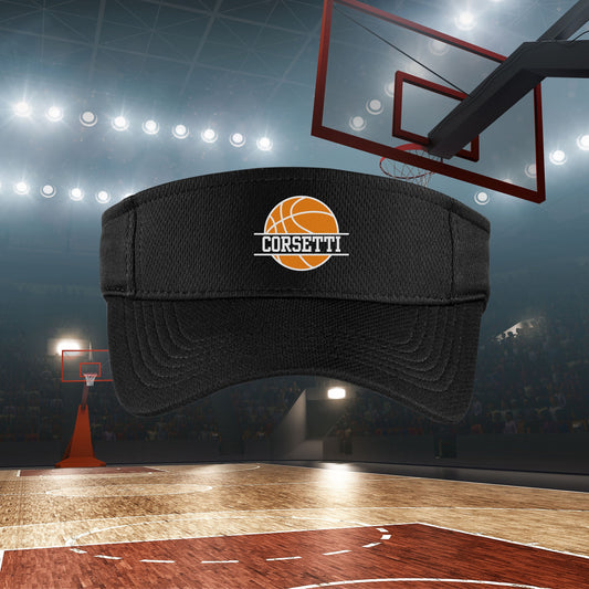 Custom Basketball Visor, Personalized Visor for Coach, Basketball Coach Gift, Team Gift, Custom Logo Visor, Monogram Visor, Gift for Coach
