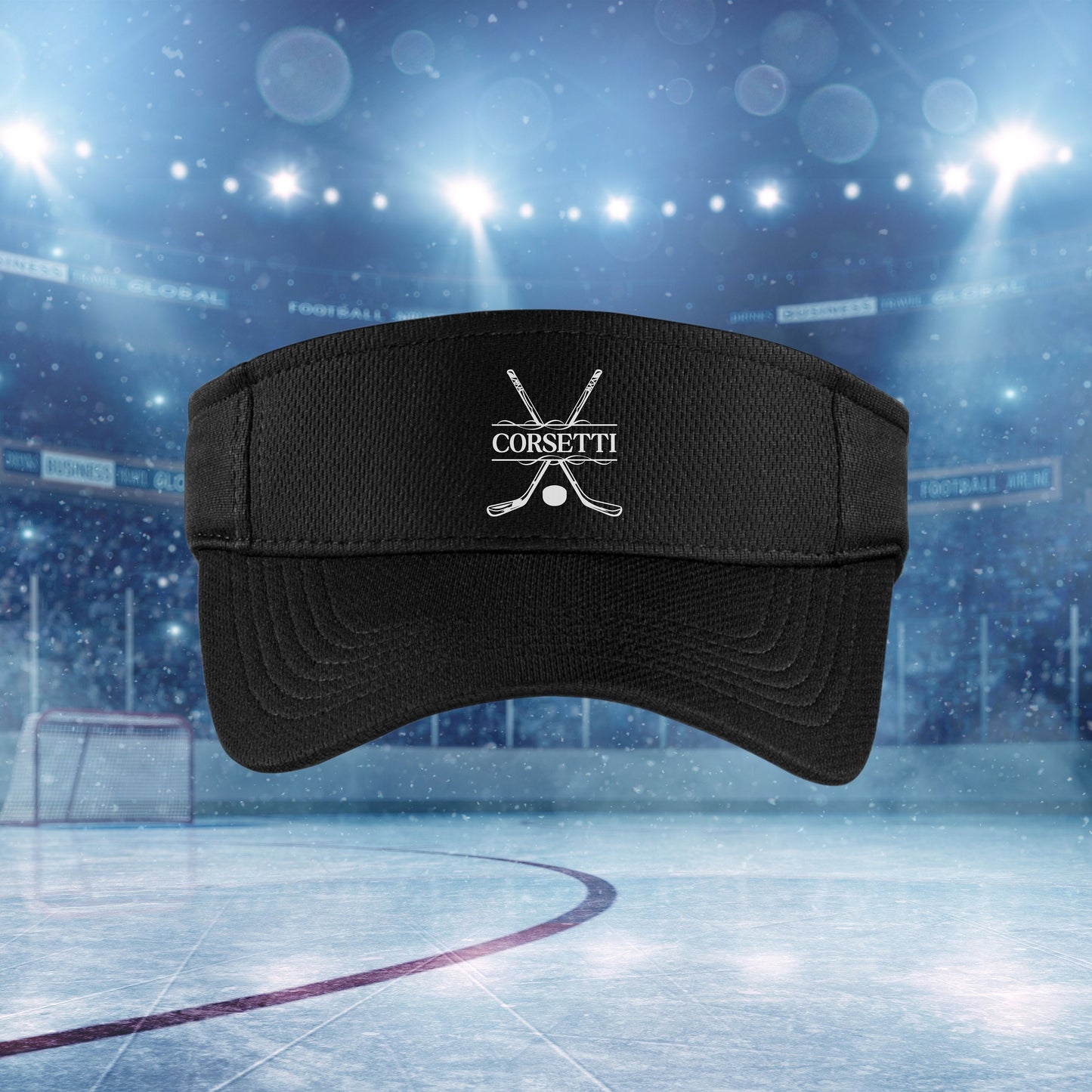 Custom Hockey Visor, Personalized Visor for Coach, Hockey Coach Gift, Team Gift, Custom Logo Visor, Monogram Visor, Gift for Coach