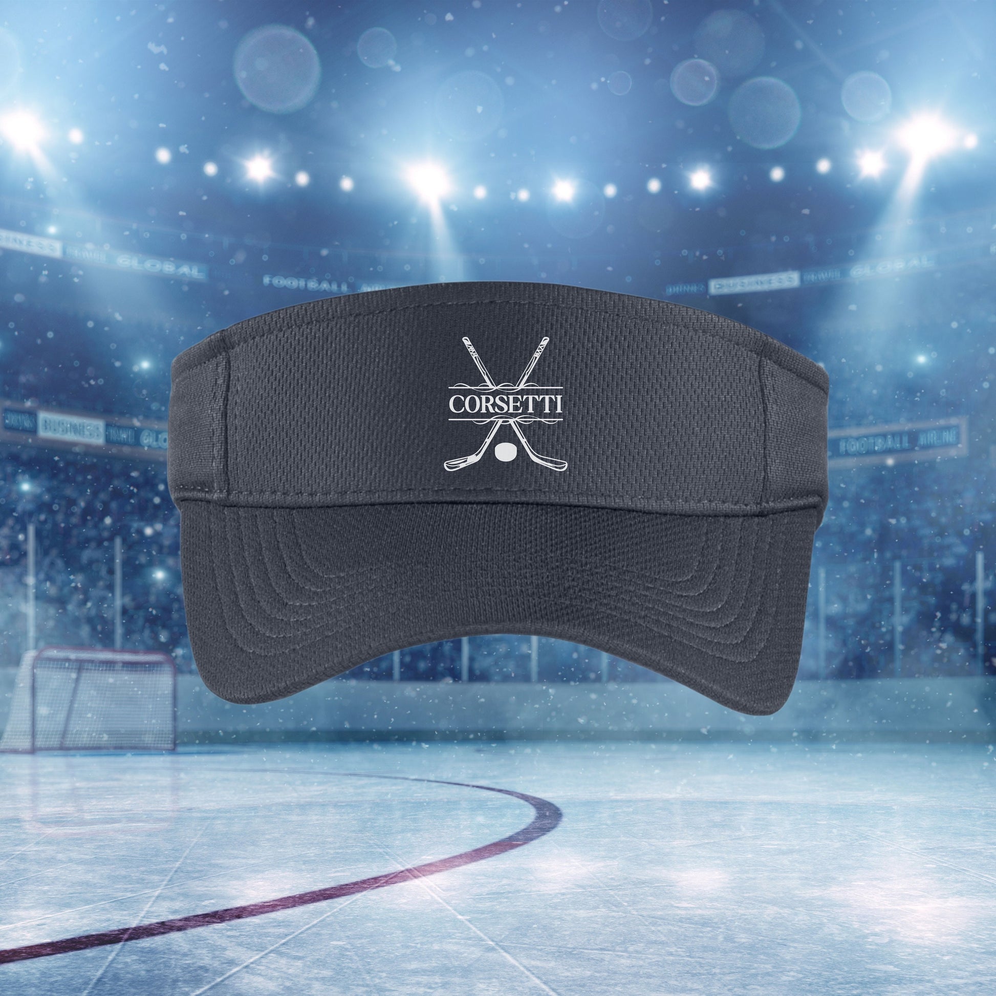 Custom Hockey Visor, Personalized Visor for Coach, Hockey Coach Gift, Team Gift, Custom Logo Visor, Monogram Visor, Gift for Coach