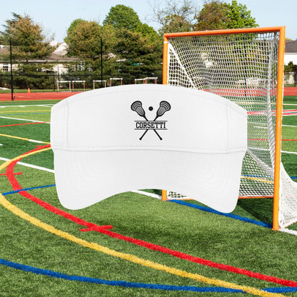 Custom Lacrosse Visor, Personalized Visor for Coach, Lacrosse Coach Gift, Team Gift, Custom Logo Visor, Monogram Visor, Gift for Coach