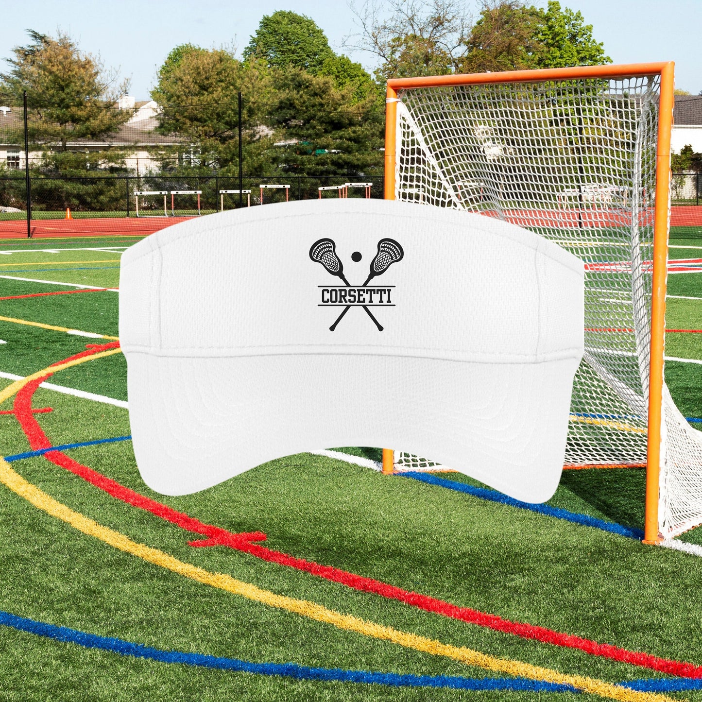 Custom Lacrosse Visor, Personalized Visor for Coach, Lacrosse Coach Gift, Team Gift, Custom Logo Visor, Monogram Visor, Gift for Coach
