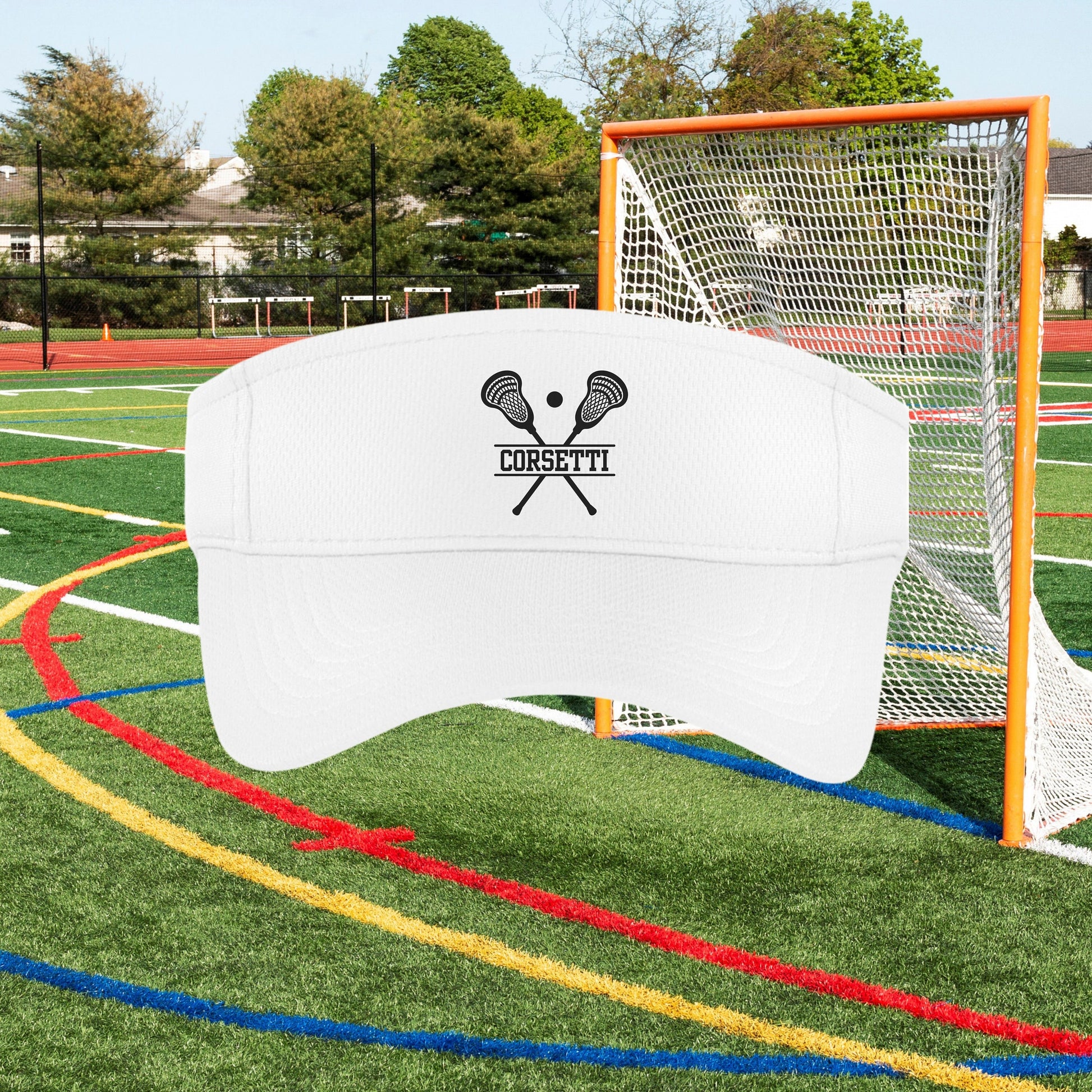 Custom Lacrosse Visor, Personalized Visor for Coach, Lacrosse Coach Gift, Team Gift, Custom Logo Visor, Monogram Visor, Gift for Coach