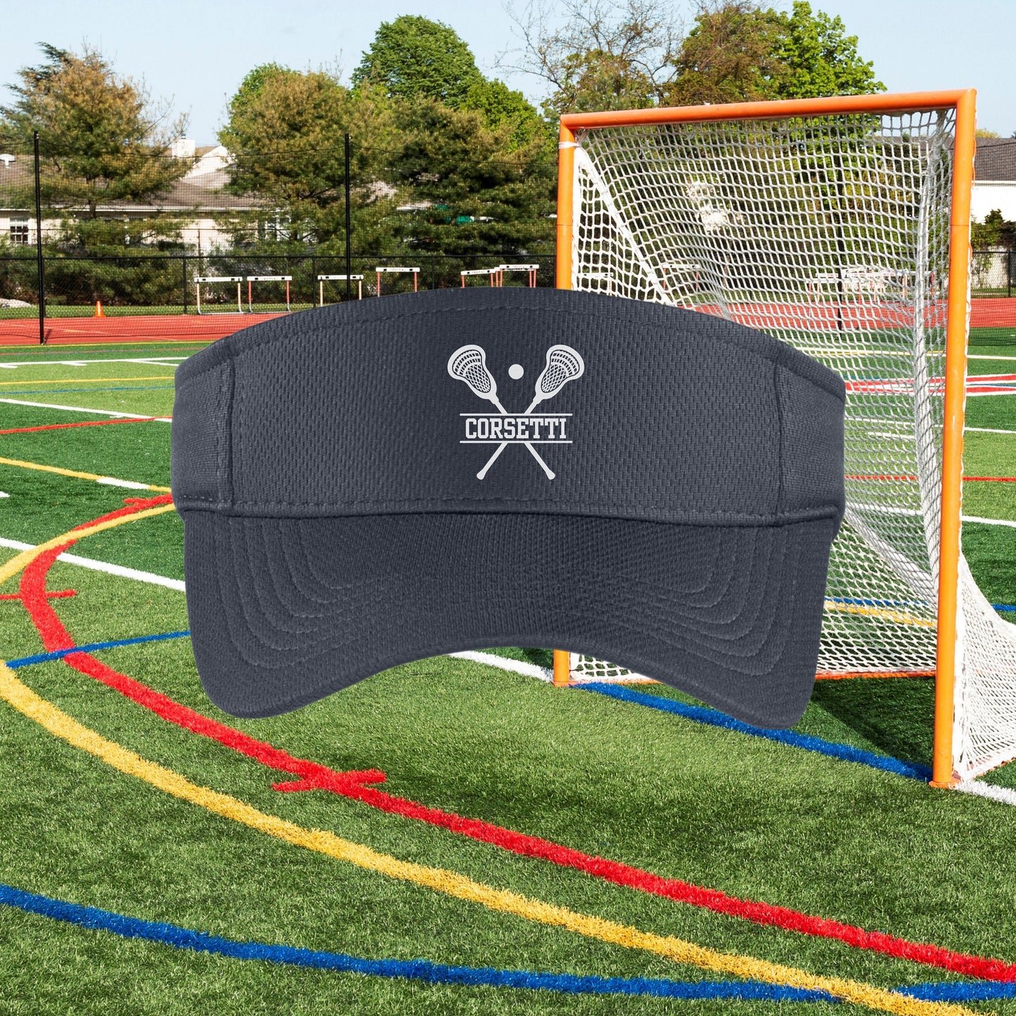 Custom Lacrosse Visor, Personalized Visor for Coach, Lacrosse Coach Gift, Team Gift, Custom Logo Visor, Monogram Visor, Gift for Coach