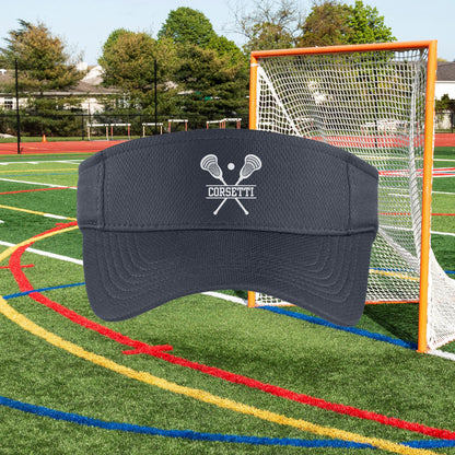 Custom Lacrosse Visor, Personalized Visor for Coach, Lacrosse Coach Gift, Team Gift, Custom Logo Visor, Monogram Visor, Gift for Coach