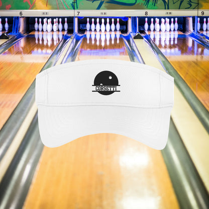 Custom Bowling Visor, Personalized Visor for Coach, Bowling Coach Gift, Bowling Team Gift, Custom Logo Visor, Monogram Visor, Gift for Coach