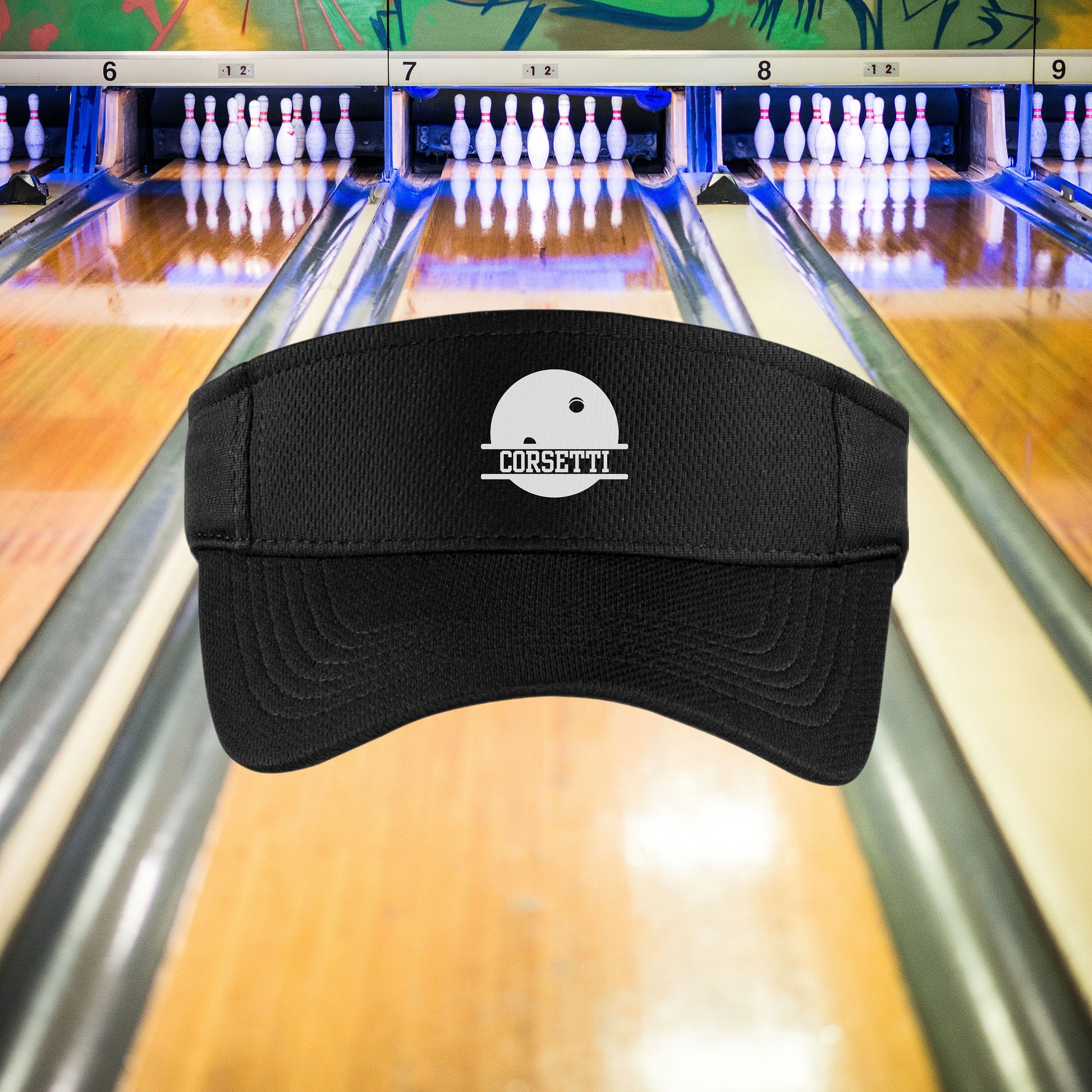 Custom Bowling Visor, Personalized Visor for Coach, Bowling Coach Gift, Bowling Team Gift, Custom Logo Visor, Monogram Visor, Gift for Coach