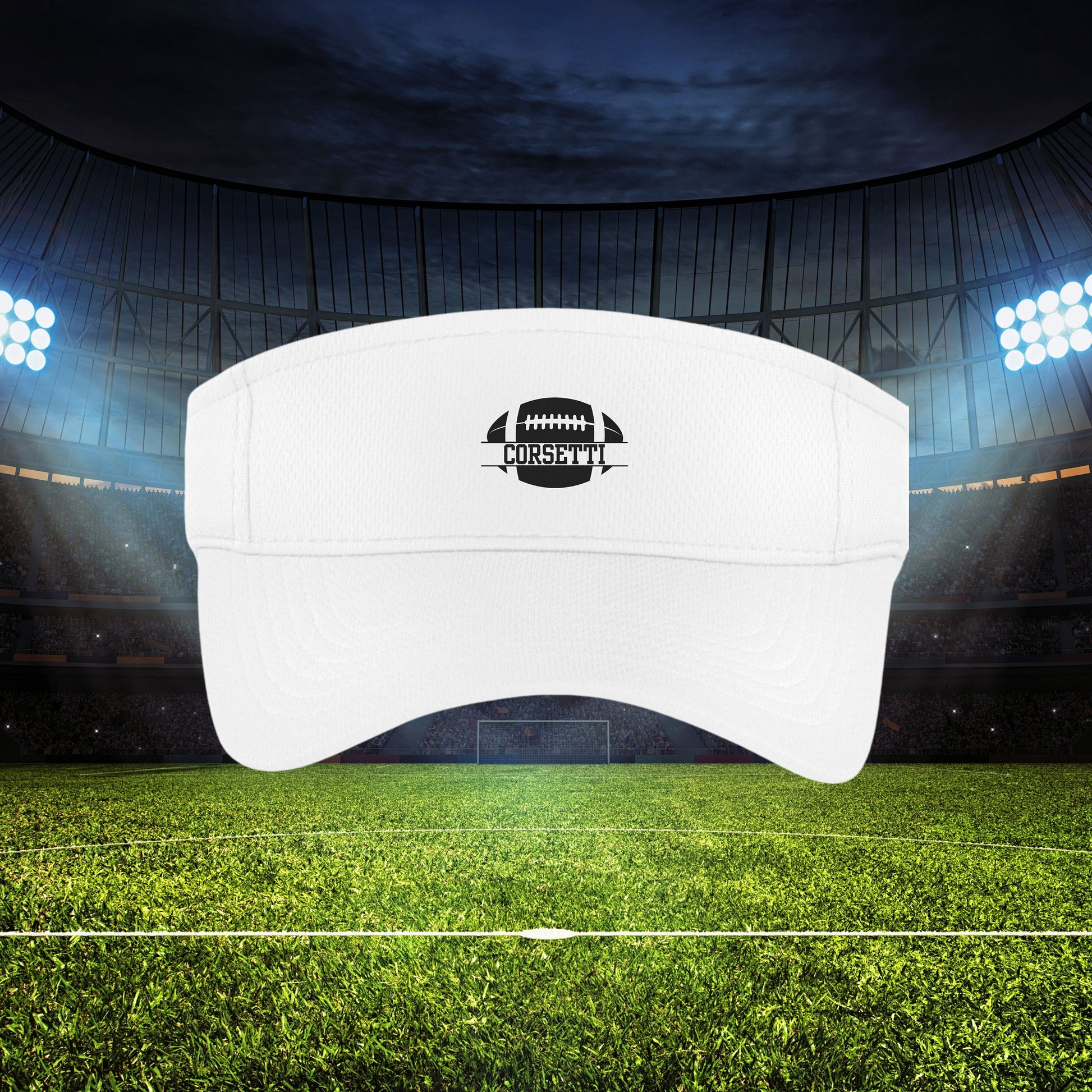 Custom Football Visor, Personalized Visor for Coach, Football Coach Gift, Football Team Gift, Custom Logo Visor, Monogram Visor, Team Visor