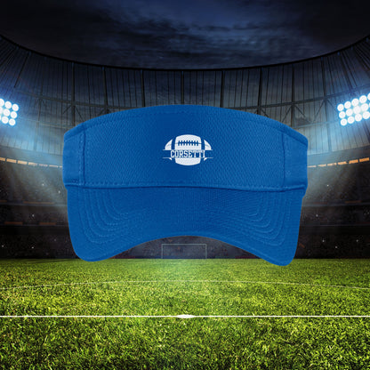 Custom Football Visor, Personalized Visor for Coach, Football Coach Gift, Football Team Gift, Custom Logo Visor, Monogram Visor, Team Visor