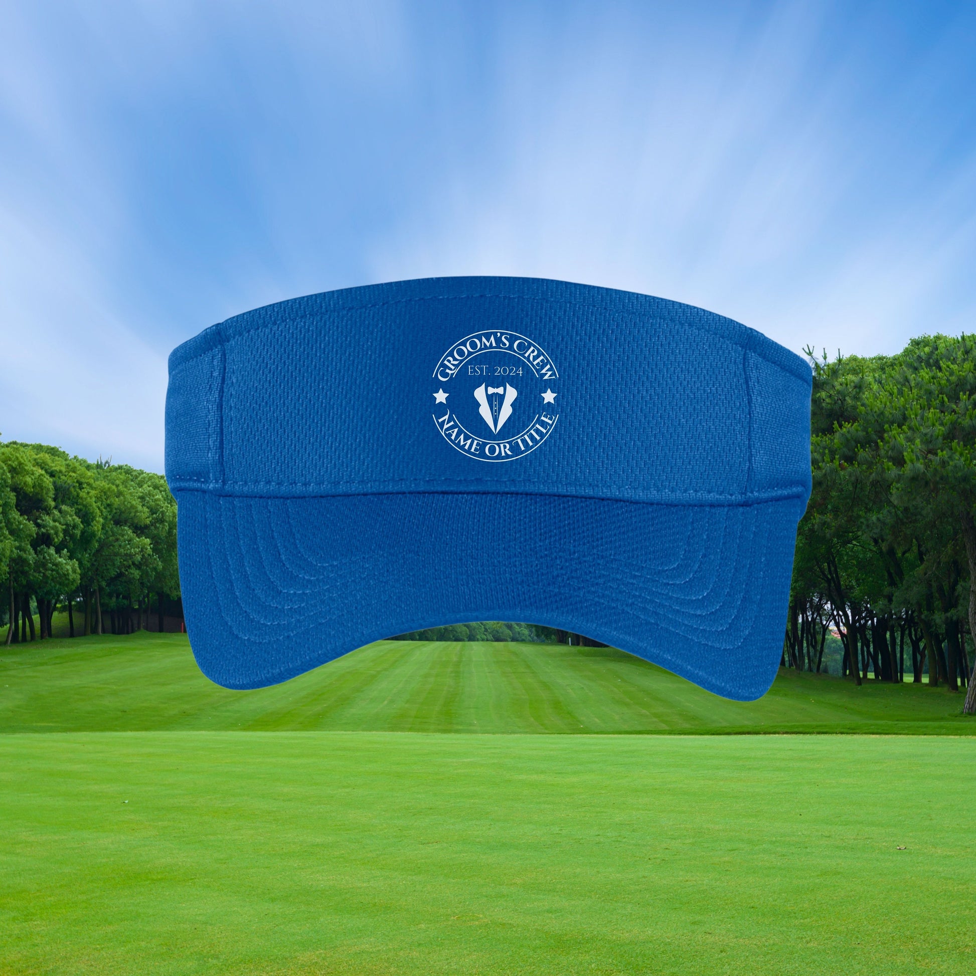 Custom Golf Visor, Personalized Visor, Bachelor Party Gift, Groomsman Golf Gift, Custom Logo Visor, Wedding Monogram Visor, Mens Golf Gift