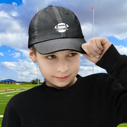 Kids Personalized Football Hat, Youth Custom Football Hat, Football Baseball Cap, Kid Custom Logo Hat, Football Monogram, Child Baseball Hat