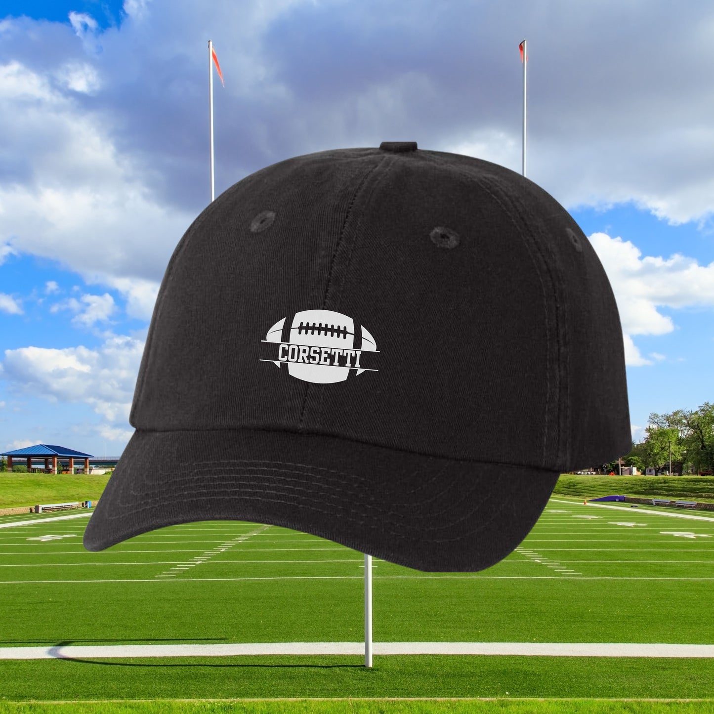 Kids Personalized Football Hat, Youth Custom Football Hat, Football Baseball Cap, Kid Custom Logo Hat, Football Monogram, Child Baseball Hat