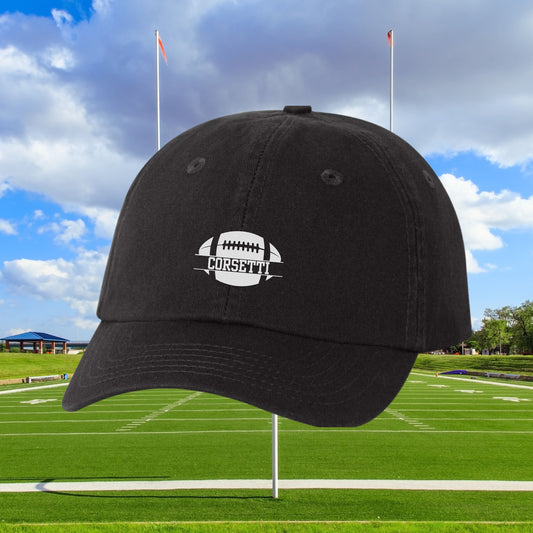 Kids Personalized Football Hat, Youth Custom Football Hat, Football Baseball Cap, Kid Custom Logo Hat, Football Monogram, Child Baseball Hat