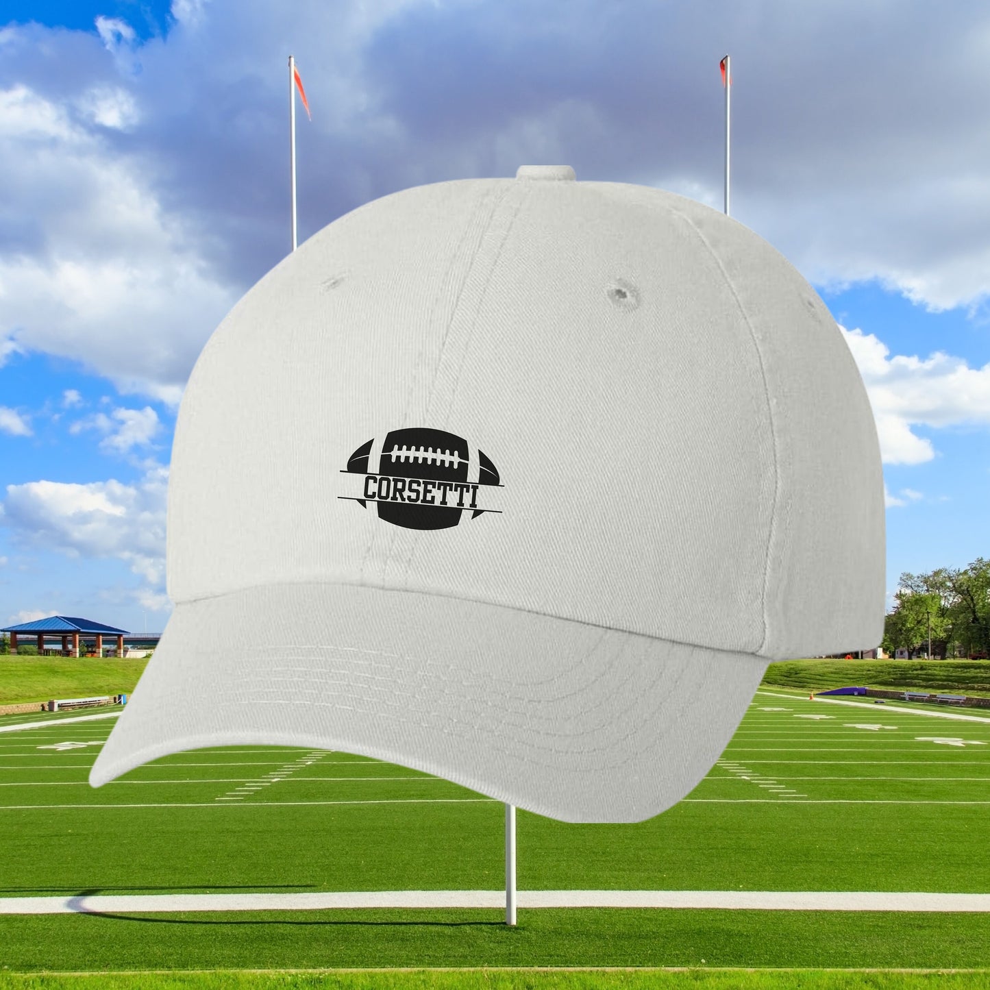 Kids Personalized Football Hat, Youth Custom Football Hat, Football Baseball Cap, Kid Custom Logo Hat, Football Monogram, Child Baseball Hat