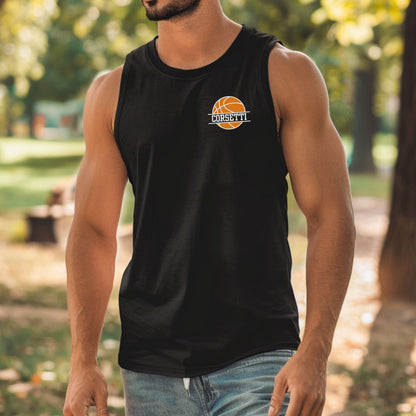 Personalized Tank Top, Custom Monogram Muscle Shirt, Embroidered Basketball Tank Top, Womens Basketball Gift, Workout Shirt, Basketball Team