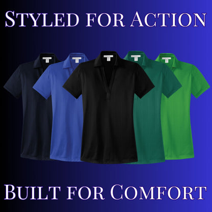 Women's Custom Tennis Polo, Custom Polo Shirt, Dry Fit, Moisture Wicking, Jacquard Style Polo, Gift for Wife, Tennis Club, Tennis Team Polo