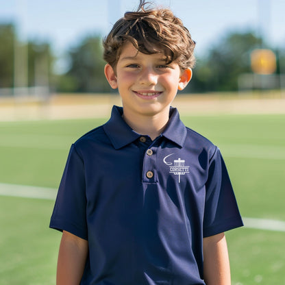 Personalized Youth Disc Golf Polo, Kids Custom Disc Golf Polo, Monogram Sport Polo, Kids Disc Golf Gift, Moisture Wicking, Gift for Son